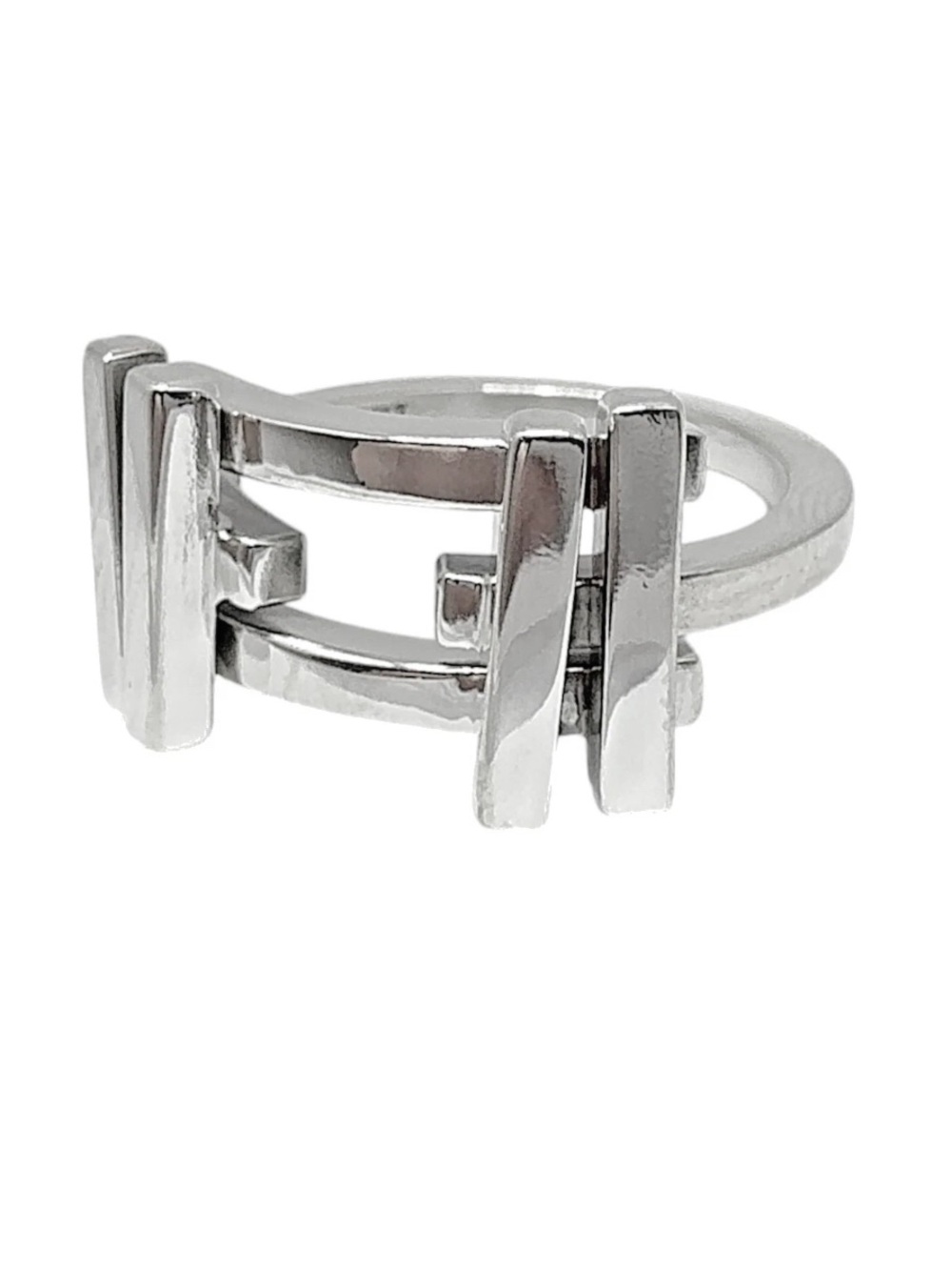 Tiffany & Co Frank Gehry Sterling Silver 925 Axis Ring Size 6, 3.3 dwt - Picture 3 of 5